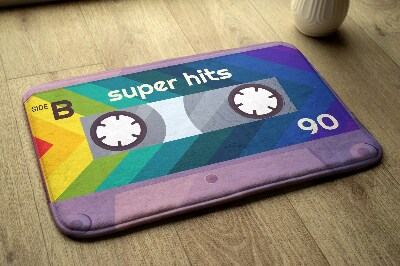 Bath rug Retro Rainbow Cassette