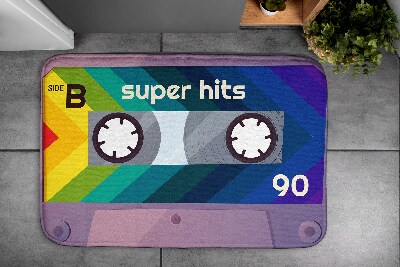 Bath rug Retro Rainbow Cassette