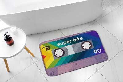 Bath rug Retro Rainbow Cassette