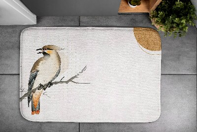 Bathmat Bird on a branch