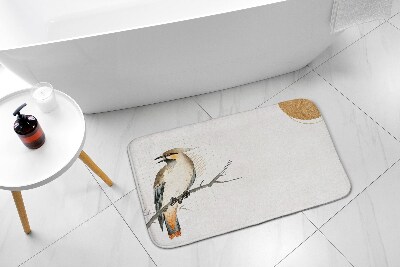 Bathmat Bird on a branch