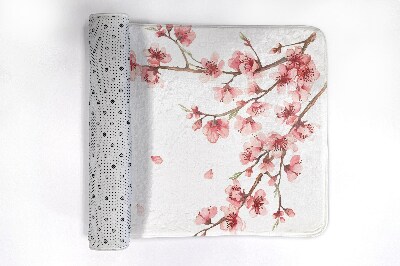 Bath mat Japanese Flowers