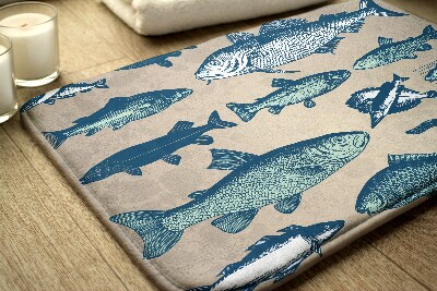 Bathroom carpet Fish pattern