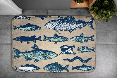 Bathroom carpet Fish pattern