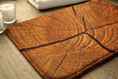 Non slip shower mat Tree trunk