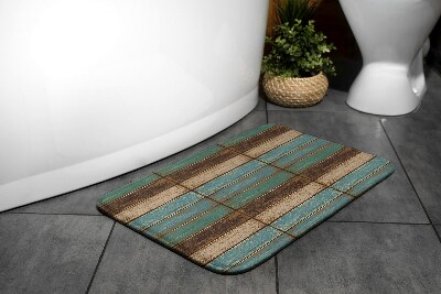 Bath rug Wood pattern