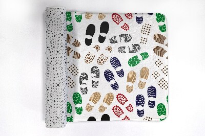 Non slip bath mat Shoe tracks