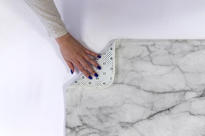 Bath mat Grey marble