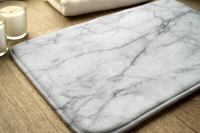 Bath mat Grey marble