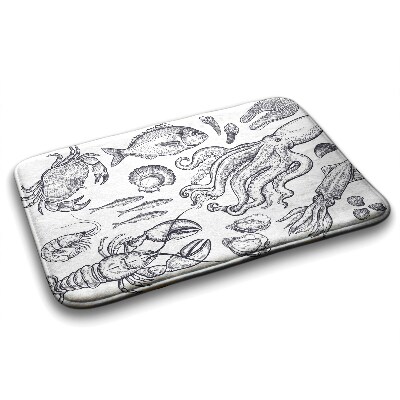 Non slip shower mat Sea Animals