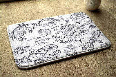 Non slip shower mat Sea Animals