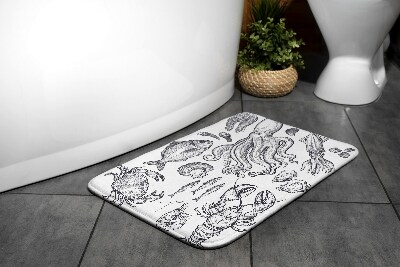 Non slip shower mat Sea Animals