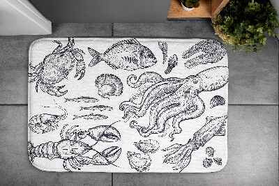 Non slip shower mat Sea Animals