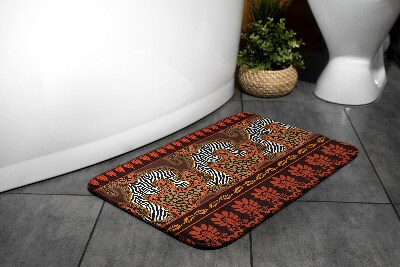 Non slip bath mat Africa Animals Abstraction