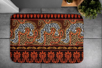 Non slip bath mat Africa Animals Abstraction