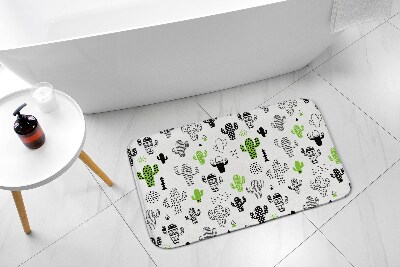 Bathmat Cacti Pattern