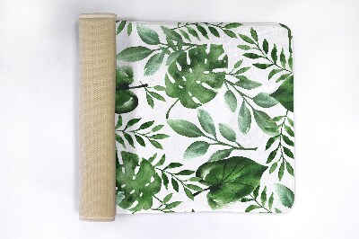 Non slip shower mat Monstera leaves