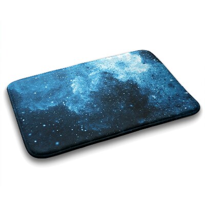 Bathroom mat Blue abstract