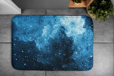 Bathroom mat Blue abstract