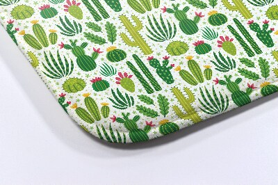 Bathmat Cacti Pattern