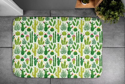 Bathmat Cacti Pattern