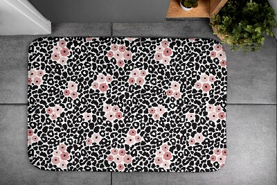 Non slip shower mat Abstraction Leopard