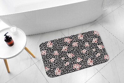 Non slip shower mat Abstraction Leopard