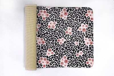 Non slip shower mat Abstraction Leopard