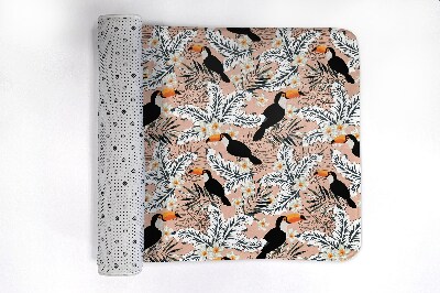 Bathroom mat Bird Toucan Plants