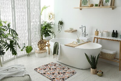 Bathroom mat Bird Toucan Plants