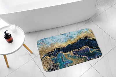 Bathroom mat Blue Marble