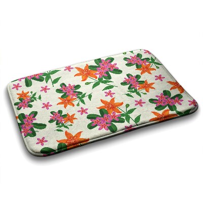 Bath rug Floral pattern