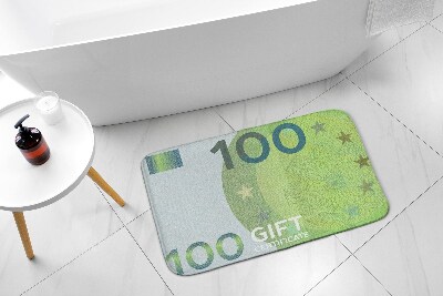 Bathroom carpet Euro Money banknote