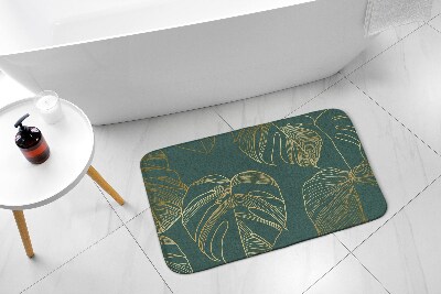 Bath rug Monstera leaves