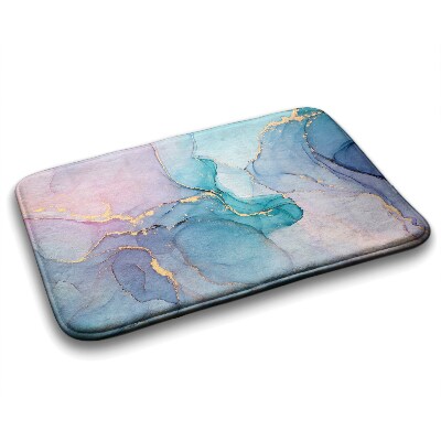 Bath mat Colorful marble