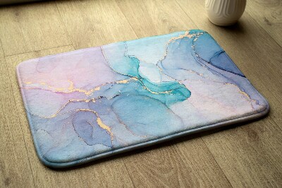 Bath mat Colorful marble