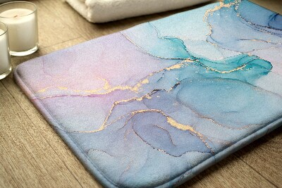 Bath mat Colorful marble