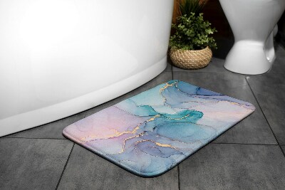 Bath mat Colorful marble