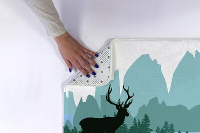 Non slip bath mat Forest Deer