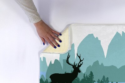 Non slip bath mat Forest Deer