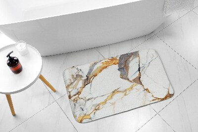 Bath mat White marble