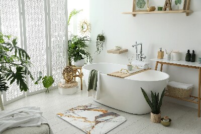 Bath mat White marble