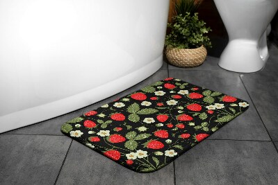 Bathroom carpet Strawberries