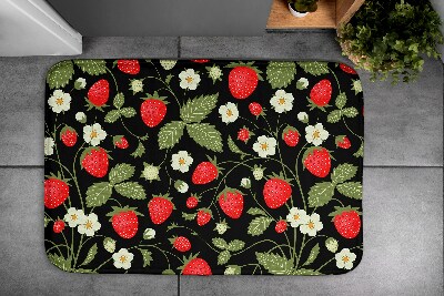 Bathroom carpet Strawberries