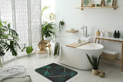 Bathroom mat Tropical leaves