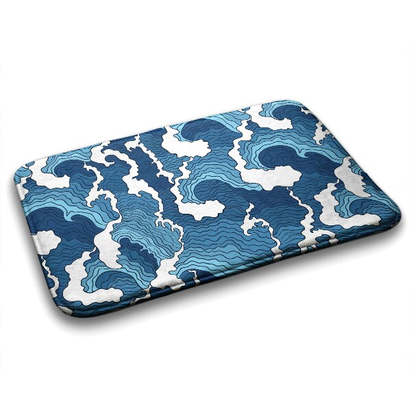 Bath mat Japanese Waves