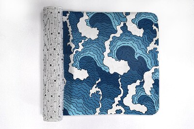 Bath mat Japanese Waves