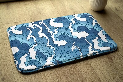 Bath mat Japanese Waves