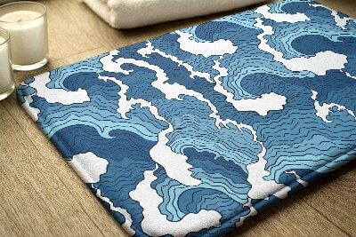 Bath mat Japanese Waves