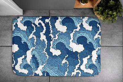 Bath mat Japanese Waves